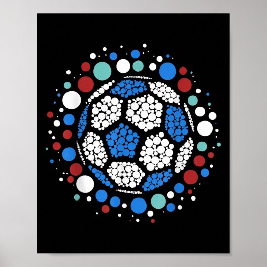 Happy Dot Day Lka Dot Voetbal Lover Boys Kinder Poster (Voorkant)