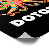 Happy Dot Day Octopus Dotopus Funny Pun Animal Poster (Hoek)