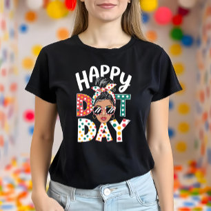 Happy Dot Day Polka Dots Leuke rommelige broodje T-shirt
