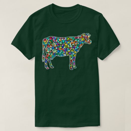 Happy Dot Day Rainbow Dairy Koe Polka Dot Septembe T-shirt (Design voorkant)