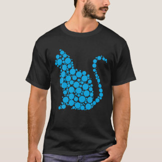 Happy Dot Day Schattige Dot Cat Voor Kids Man Vrou T-shirt