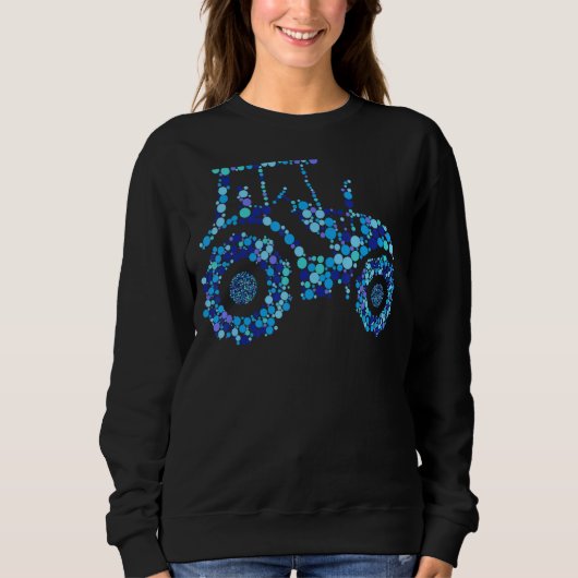 Happy Dot Day Schattigee Dot Tractor Trui (Voorkant)
