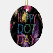 Happy Dot Day Teachers kinder gift Keramisch Ornament (Rechts)