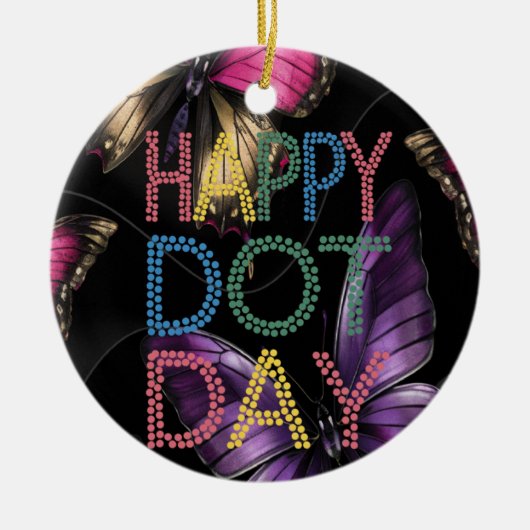 Happy Dot Day Teachers kinder gift Keramisch Ornament (Voorkant)