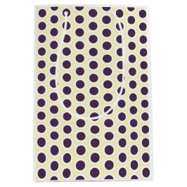Happy Dots Gift Bag —Lemon & Plum (Gender-Neutral) Medium Cadeauzakje
