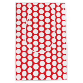 Happy Dots Gift Bag Red & Plum (Gender-Neutral) Medium Cadeauzakje