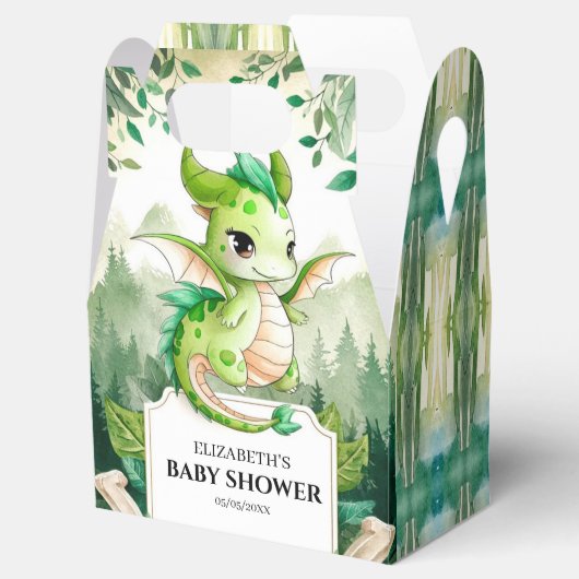 Happy Dragon Baby shower Bedankdoosjes (Geopend)