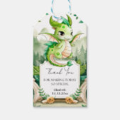 Happy Dragon Baby shower Cadeaulabel (Voorkant)
