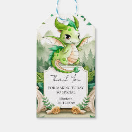 Happy Dragon Baby shower Cadeaulabel