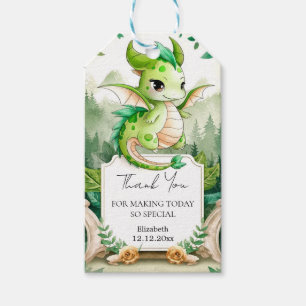 Happy Dragon Baby shower Cadeaulabel