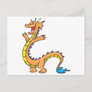 Happy Dragon Cartoon Briefkaart