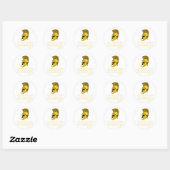 Happy Drawing Creatief Ronde Sticker (Vel)