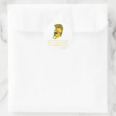 Happy Drawing Creatief Ronde Sticker (Tas)