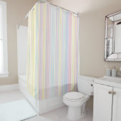 Happy Dream - Elegant Colorful stripe- Douchegordijn (In situ)