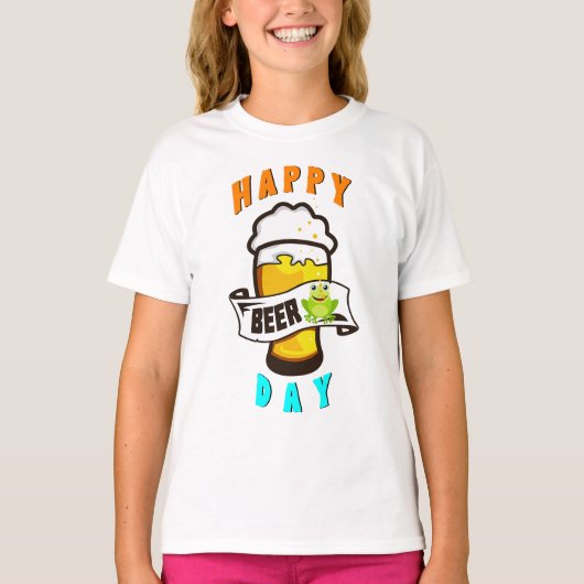 Happy Drink Day International Frogs 4 augustus Bie T-shirt (Voorkant)