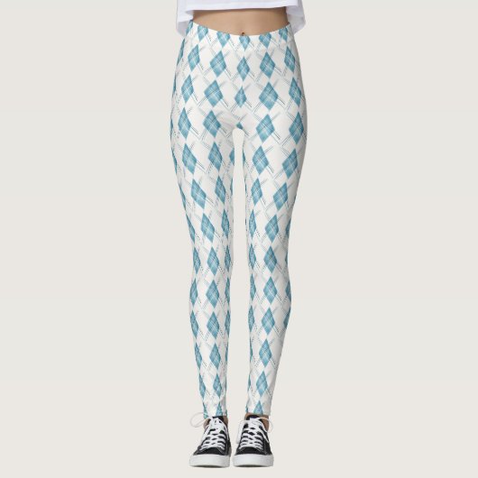 Happy drop blue leggings (Voorkant)