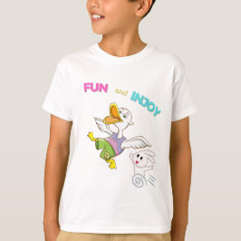 Happy Duck and Rabbit T-shirt