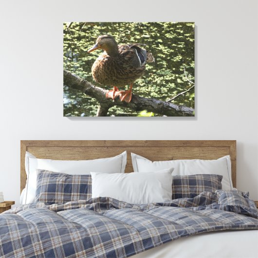 Happy Duck Canvas Afdruk (Insitu (Slaapkamer))