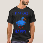 Happy Duck labs zwarte labrador T-shirt (Voorkant)