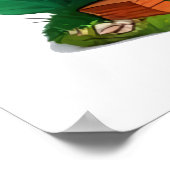 Happy duck met een Pet | AI Art Poster (Hoek)