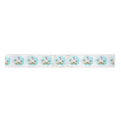 Happy Duck Satin Ribbon Satijnen Lint (Voorkant)