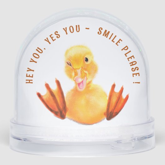 Happy Duck Sneeuwbol (Achterkant)