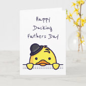 Happy Ducking Fathers Day Kaart (Gele Bloem)