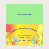 Happy Duckling Daycare Visitekaartje (Buitenkant ongevouwen)