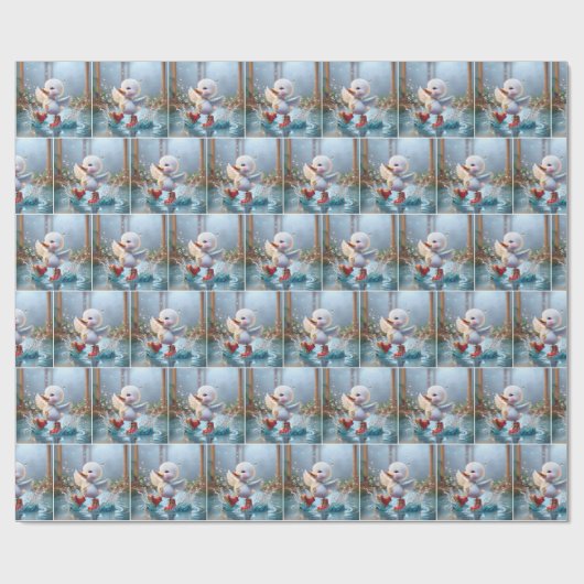 Happy Duckling in Rain Puddle Cadeaupapier (Vlak)