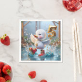 Happy Duckling met #5 Verjaardagsballon Servet (Insitu)