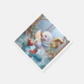 Happy Duckling met #5 Verjaardagsballon Servet (Hoek)