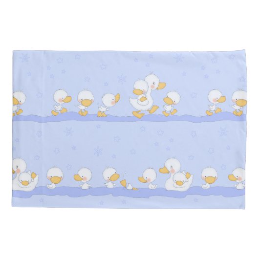 Happy Ducklings Kussensloop (Achterkant)