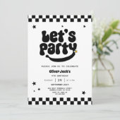 Happy Dude Elke Leeftijd Verjaardag Uitnodiging (Staand voorkant)