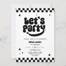 Happy Dude Elke Leeftijd Verjaardag Uitnodiging