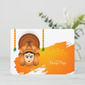 Happy Durga Puja Feestdagenkaart (Staand voorkant)