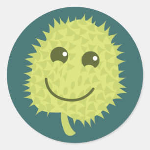 Happy Durian fruit Ronde Sticker