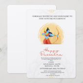 Happy Dussehra Celebration Invitation Kaart (Voorkant / Achterkant)