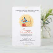 Happy Dussehra Celebration Invitation Kaart (Staand voorkant)