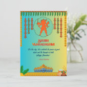 Happy Dussehra Vijayadashmi Kaart (Staand voorkant)