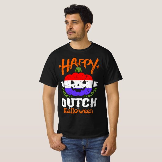 Happy Dutch Halloween T-shirt (Voorkant volledig)