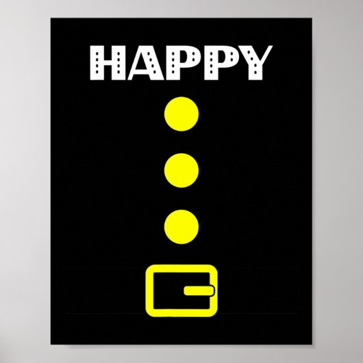 Happy Dwarf Kostuum - Halloween Gift Idee Cranber Poster (Voorkant)