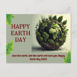 HAPPY EARTH BDAY Briefkaart