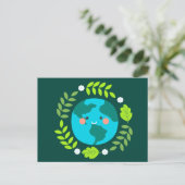 Happy Earth Briefkaart (Staand voorkant)