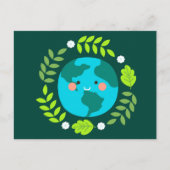 Happy Earth Briefkaart (Voorkant)
