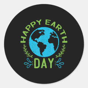 Happy Earth Day 2021 Ronde Sticker