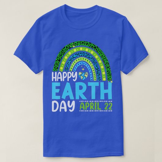 Happy Earth Day 2022 Rainbow Trendy 52nd Anniversa T-shirt (Design voorkant)