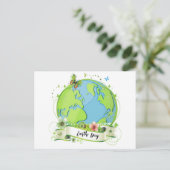 Happy Earth Day 2024 Briefkaart (Staand voorkant)