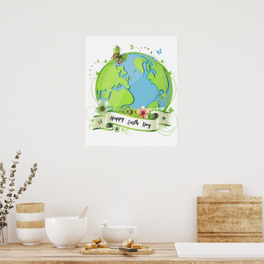 Happy Earth Day 2024 Poster (Keuken)
