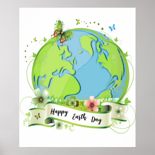 Happy Earth Day 2024 Poster (Voorkant)