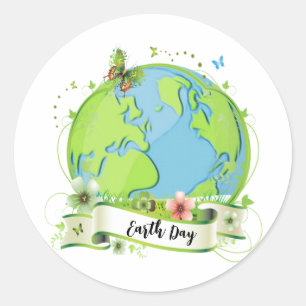 Happy Earth Day 2024 Ronde Sticker